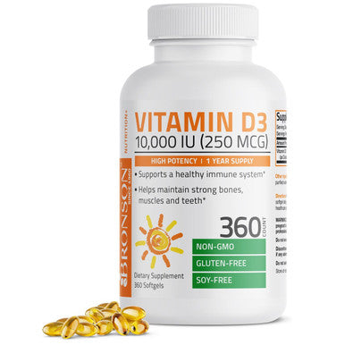 Bronson Vitamin D3 - 10,000 IU 360 Count