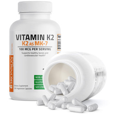 Bronson Vitamin K2 MK-7 - 100 mcg 250 Count