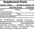 Blackstone Labs Liposomal Vitamin C - 100 Servings