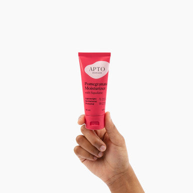 Apto Skincare Pomegranate Moisturizer With Squalane, Lightweight Antioxidant Lotion