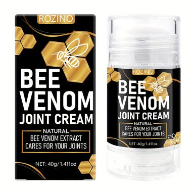 [Natural | Deep Moisturizing] ROZINO | Natural Honeycomb Bee Venom Joint Cream - 40g | Deep Moisturizing, Non-Greasy Formula with Coconut Oil & Vitamin C