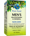 Mens Multivitamin & Mineral Non-GMO 60 tabs by Whole Earth & Sea