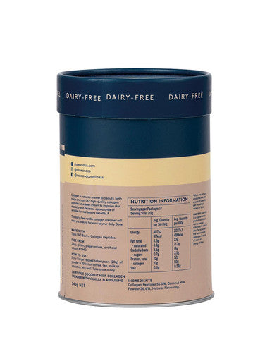 Dose & Co Dairy Free Collagen Creamer Vanilla 340g