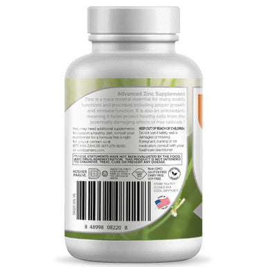 Zahler's Zinc Capsules General Health 90 Capsules